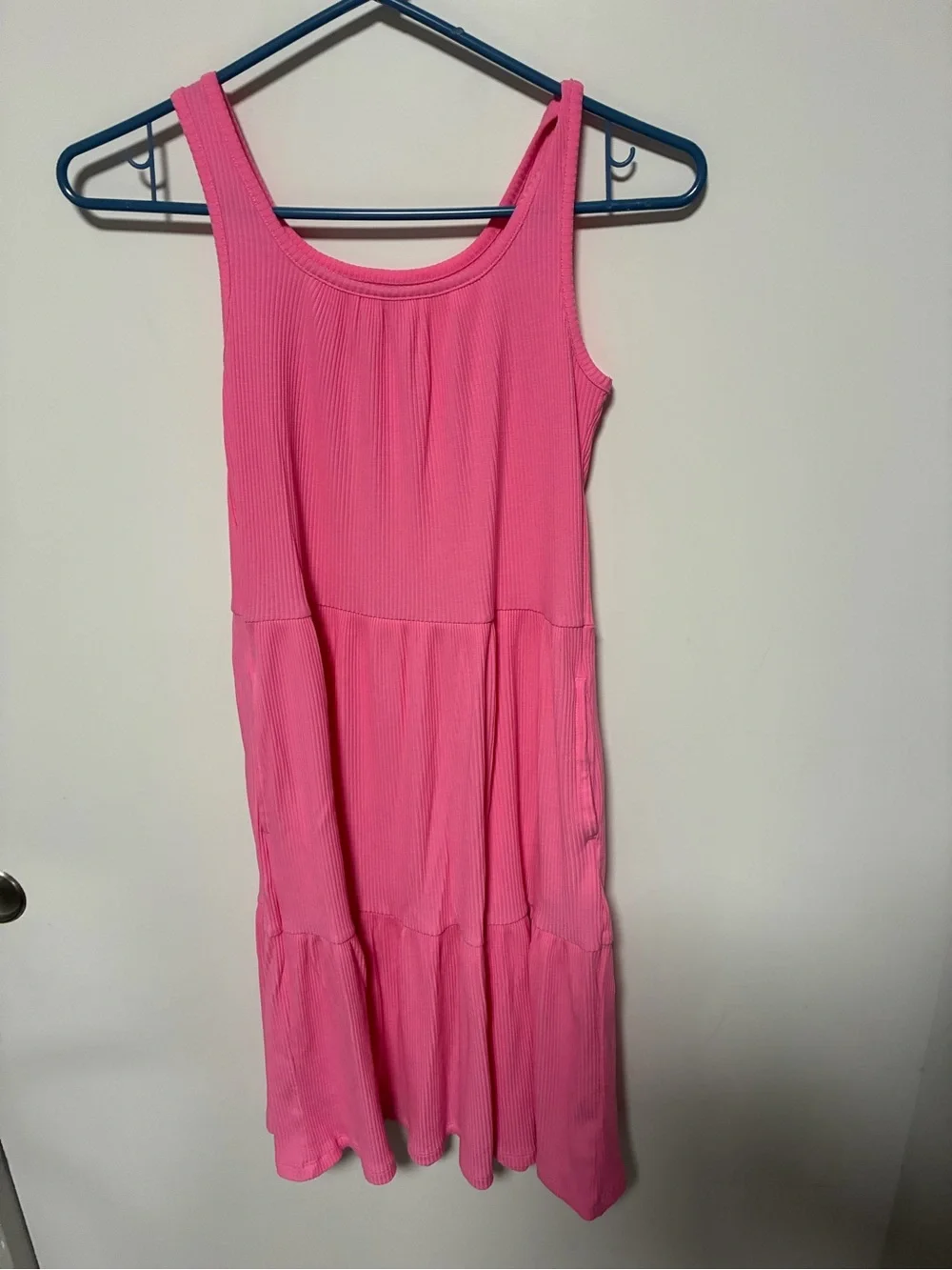 Old Navy Pink Ribbed Tank Dress for Girls XL 14/16